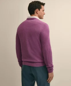 Supima® Cotton Pique Crewneck Sweater