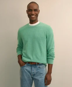 Supima® Cotton Pique Crewneck Sweater