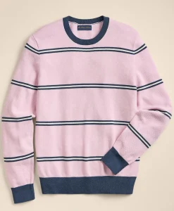 Supima® Cotton Pique Crewneck Sweater