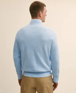 Supima® Cotton Pique Quarter-Zip Sweater