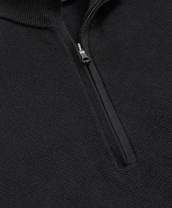 Supima® Cotton Pique Quarter-Zip Sweater