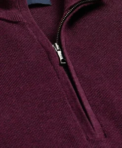 Supima® Cotton Pique Quarter-Zip Sweater