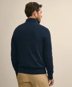 Supima® Cotton Pique Quarter-Zip Sweater