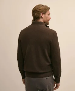 Supima® Cotton Pique Quarter-Zip Sweater