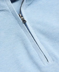 Supima® Cotton Pique Quarter-Zip Sweater