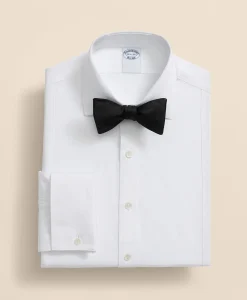 Supima® Cotton Poplin English Collar, Pique Bib Tuxedo Shirt