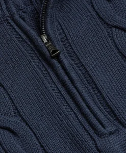 Supima® Cotton Quarter-Zip Tennis Sweater