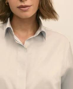 Supima® Cotton Sateen Relaxed Shirt