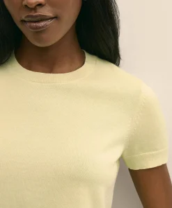 Supima® Cotton Short-Sleeve Shell Sweater