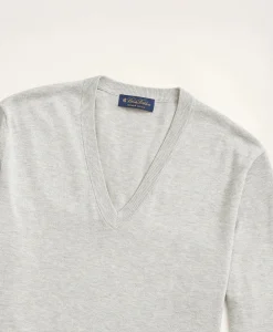 Supima® Cotton V-Neck Sweater