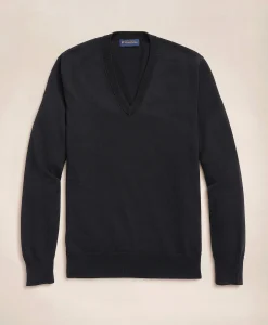 Supima® Cotton V-Neck Sweater