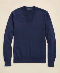 Supima® Cotton V-Neck Sweater