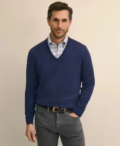 Supima® Cotton V-Neck Sweater