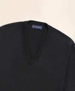 Supima® Cotton V-Neck Sweater