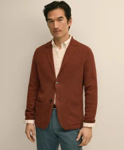 Sweater Blazer In Linen-Cotton Blend