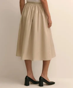 Taffeta Water-Resistant Drawstring Circle Skirt