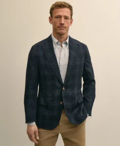 The Cloud Jacket in Wool-Linen Check