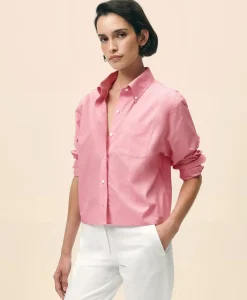 The Cropped Button-Down Shirt