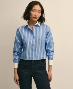 The Cropped Striped Shirt