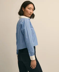 The Cropped Striped Shirt