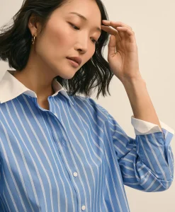 The Cropped Striped Shirt