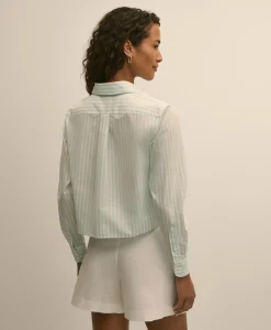 The Cropped Stripe Shirt
