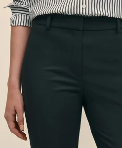 The Essentials Brooks Brothers Stretch Wool Flare Leg Trousers