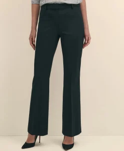 The Essentials Brooks Brothers Stretch Wool Flare Leg Trousers