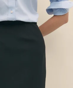The Essentials Brooks Brothers Stretch Wool Pencil Skirt