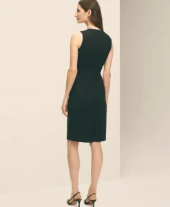 The Essentials Brooks Brothers Stretch Wool Sheath Dress