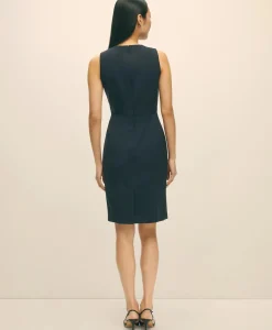 The Essentials Brooks Brothers Stretch Wool Sheath Dress
