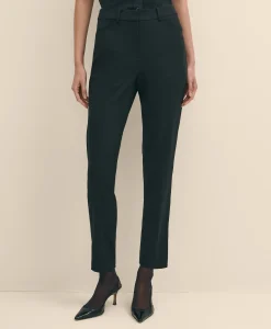 The Essentials Brooks Brothers Stretch Wool Slim Crop Pants