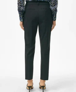 The Essentials Brooks Brothers Stretch Wool Slim Crop Pants
