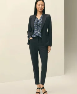The Essentials Single-Breasted Peak Lapel in Wool Blend