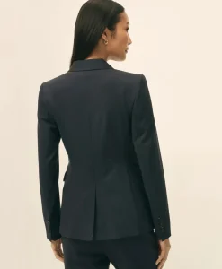 The Essentials Single-Breasted Peak Lapel in Wool Blend