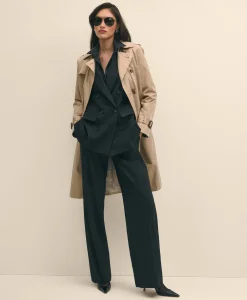 The Essentials Wide-Leg Trousers in Wool Blend
