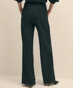 The Essentials Wide-Leg Trousers in Wool Blend