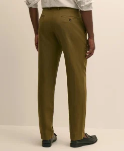 The Pleated Linen-Cotton Pants
