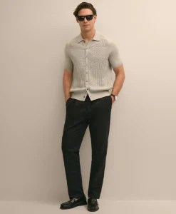 The Pleated Linen-Cotton Pants