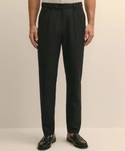 The Pleated Linen-Cotton Pants