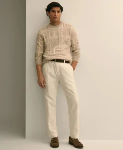 The Pleated Linen-Cotton Pants