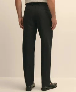 The Pleated Linen-Cotton Pants