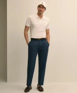 The Pleated Linen-Cotton Pants