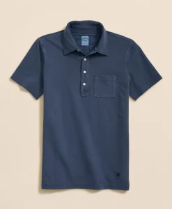 The Vintage Short-Sleeve Garment Dyed Polo Shirt