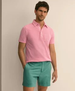 The Vintage Short-Sleeve Garment Dyed Polo Shirt