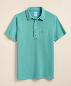 The Vintage Short-Sleeve Garment Dyed Polo Shirt