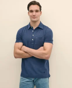 The Vintage Short-Sleeve Garment Dyed Polo Shirt
