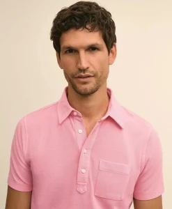 The Vintage Short-Sleeve Garment Dyed Polo Shirt