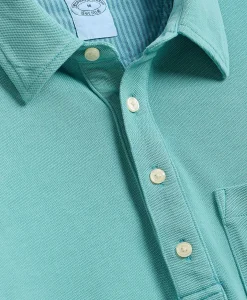 The Vintage Short-Sleeve Garment Dyed Polo Shirt