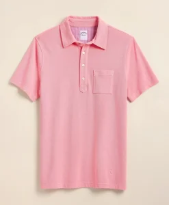 The Vintage Short-Sleeve Garment Dyed Polo Shirt